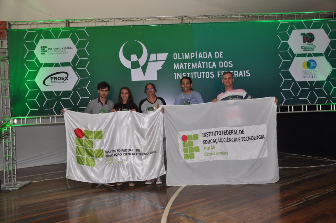 Estudante do IFG que participaram da OMIF 2018